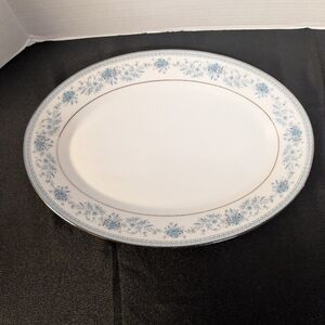 Noritake Blue Hill 2482 Oval Serving Platter 14 inch Tray, Excellent condition